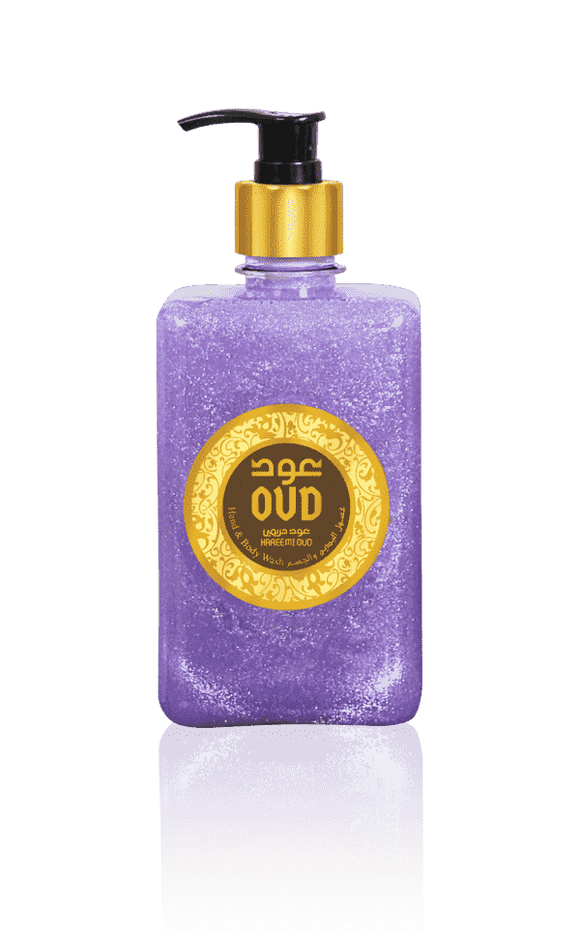 voici le Gel Main et Corps Hareemi Oud 500ml de la marque oud luxury profitez d'une magnifique odeur de jasmin vendu par beaute-dorient.com